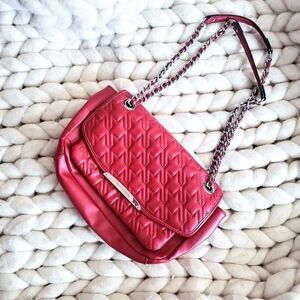 Dana Buchman Red Chain Strap Shoulder Bag 12x8x3